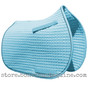 Baby Blue Pony Saddle Pad Shown Here with Black Piping.