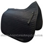 Black Sheepskin Dressage Saddle Pad has removable inserts for easy cleaning.