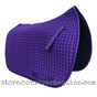 Purple Dressage Saddle Pad with Thin, Black Piping/Trim