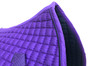 Zoom to view: Purple Dressage Saddle Pad with Thin, Black Piping/Trim