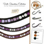 IRIS my trainer LILACed AMETHYSTS Dressage Browband | Volte Transitions by Beasties™ Browband Solutions