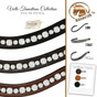 Show Me the Ring Clear Crystal Dressage Browband | Volte Transitions by Beasties™ Browband Solutions