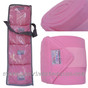 Baby Pink Fleece Polo Wraps for Horses.  Comes in a set of four, packaged in a zippered poly storage bag...Great for storing and toting along to a horse show.