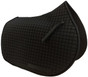 Black All-Purpose English Saddle Pad with Black Piping by PRI Equine