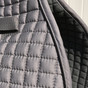 Zoom to view the details of this gray saddle pad (shown here with black piping/trim).