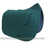 Hunter Green Dressage Saddle Pad Shown here with Optional Matching Piping/Trim.