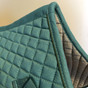 Zoom to view Pine Forest Green All-Purpose Saddle Pad with Hunter Green Piping.