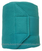 Teal Fleece Polo Wraps for Horses by PRI Pacific Rim International