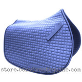 Smoke All-Purpose Saddle Pad with Black Piping.