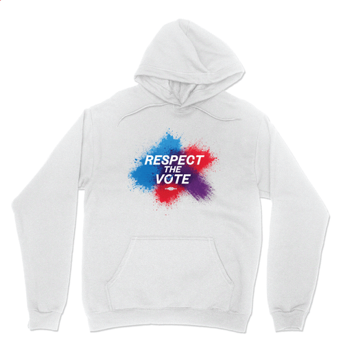 Respect the Vote (White Pullover Hoodie)