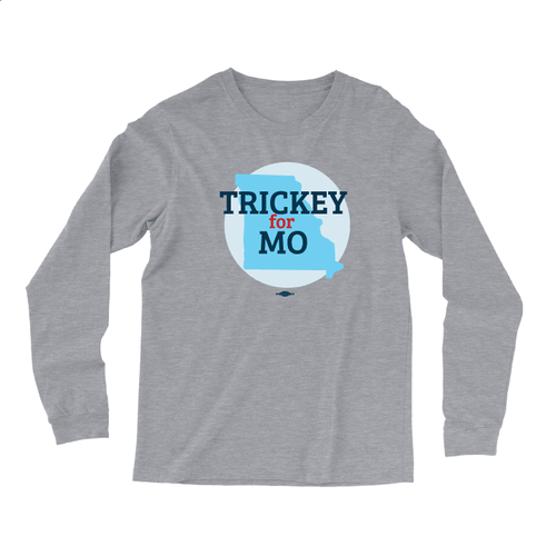 Trickey for MO (Dark Ash Long-Sleeve Tee)