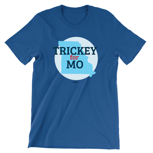 Trickey for MO (Unisex Royal Blue Tee)