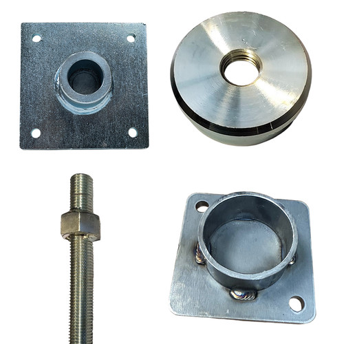 StrongPost Top Plate Kit for Poured (CIP) Footers | 5.5" Base Plate Incl.