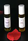 Roller bottles of Flowerbomb type scented perfume oil