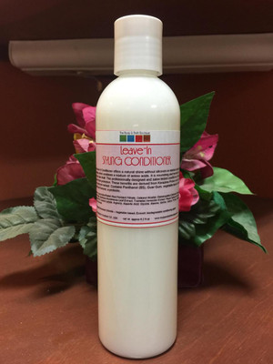 bottle of leave in styling hair conditioner