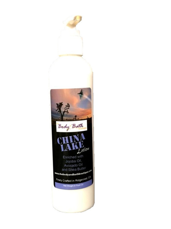 Bottle of China Lake scented body lotion