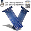 Front and back of the High Heat Heavy Hex Gauge, Inch & Metric