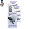 Comes with the Clear Card Thread Checker for Imperial and Metric Heavy Hex Sizes and the instruction card for use.