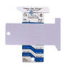 Blue on White front White back Plastic Inch and Blank Heavy Hex Gauge