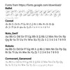 Here are sample folts for you to choose from.