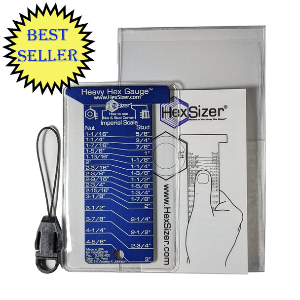 High Heat Heavy Hex Gauge - Inch & Metric - Nut Size to 4-5/8"