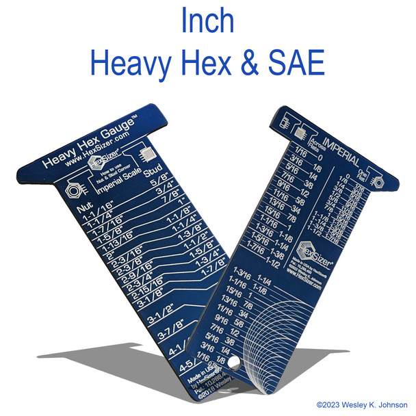 SIDE 1 - Heavy Hex Inch - SIDE 2 SAE Inch