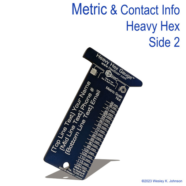 SIDE 2 - Heavy Hex Metric with Contact Information