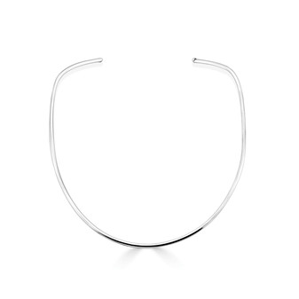 Take Flight Choker Necklace - Burnished Silver / Minimalist / Open Choker / Sleek Collar / Everyday Jewellery