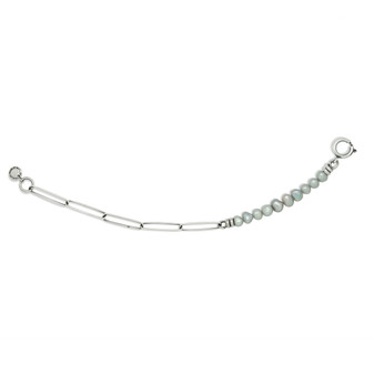 Harley Grey Pearl Link Bracelet