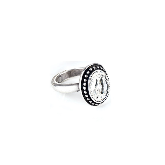 Navaho Oval Crystal Ring 