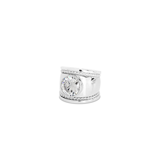 Touch of Sparkle Sterling Silver Cocktail Ring