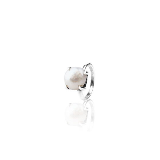 Luxe Pearl Sterling Silver Ring  ( Please allow 10 - 15 working days for manufacturing )