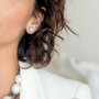 Urban Zen Pearl Stud Earrings   