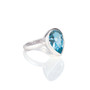 Bold Aquamarine Teardrop Ring  - Please allow 10 -15 working days for manufacturing.