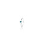 Aquamarine (March) Petite Solitaire Ring - Sterling Silver 925
