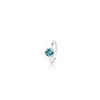 Aquamarine  ( March ) Bold Solitaire Ring - Sterling Silver 925