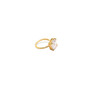 18ct Gold Vermeil Cushion-Cut Cubic Zirconia Stackable Ring