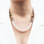 18ct Gold Two-Tone Pearl Necklace