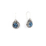 Denim Blue Swarovski Crystal Drop Earrings