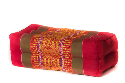 Standard Meditation and Yoga Cushion - Ruby / Gold