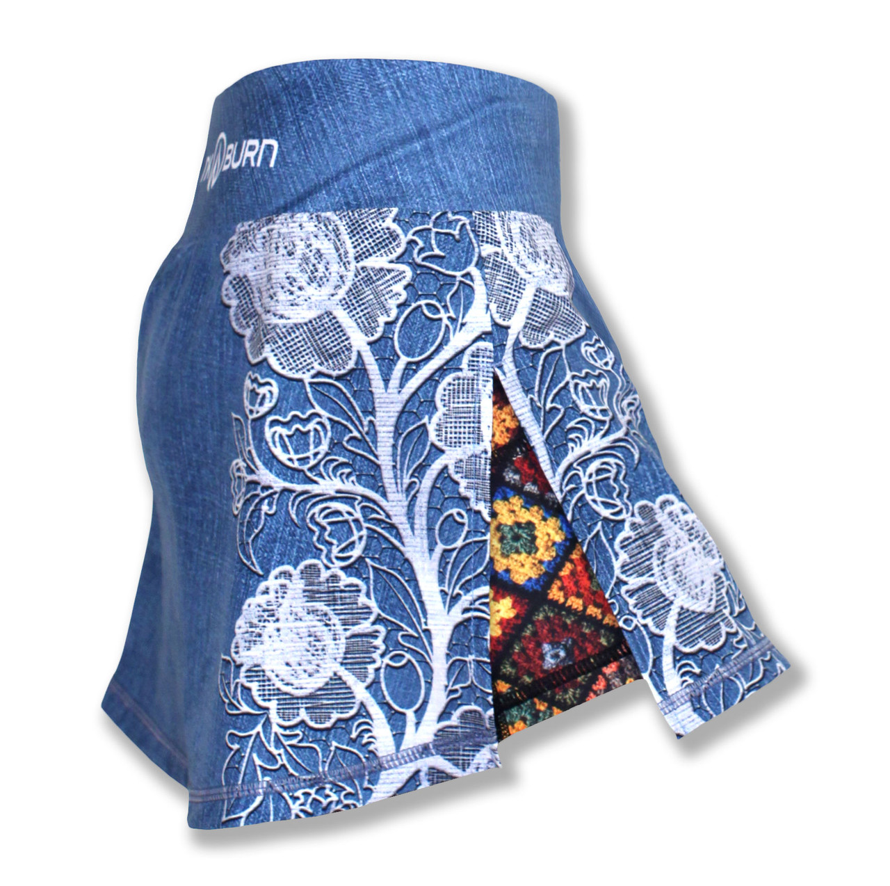 Women S Boho Lace Sports Skirt Or Skort For Running Gym And Workout