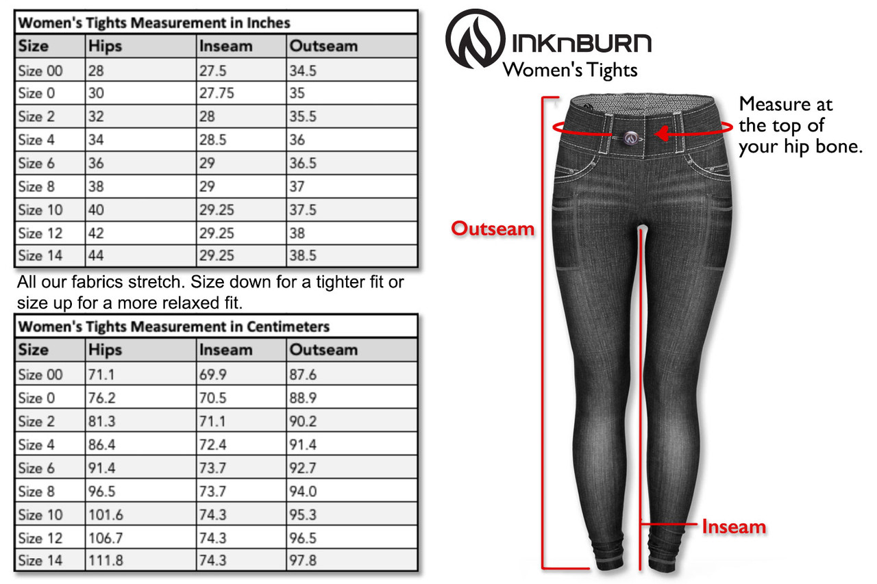 INKnBURN Women's Stealth Performance Tights for Running, Yoga and ...