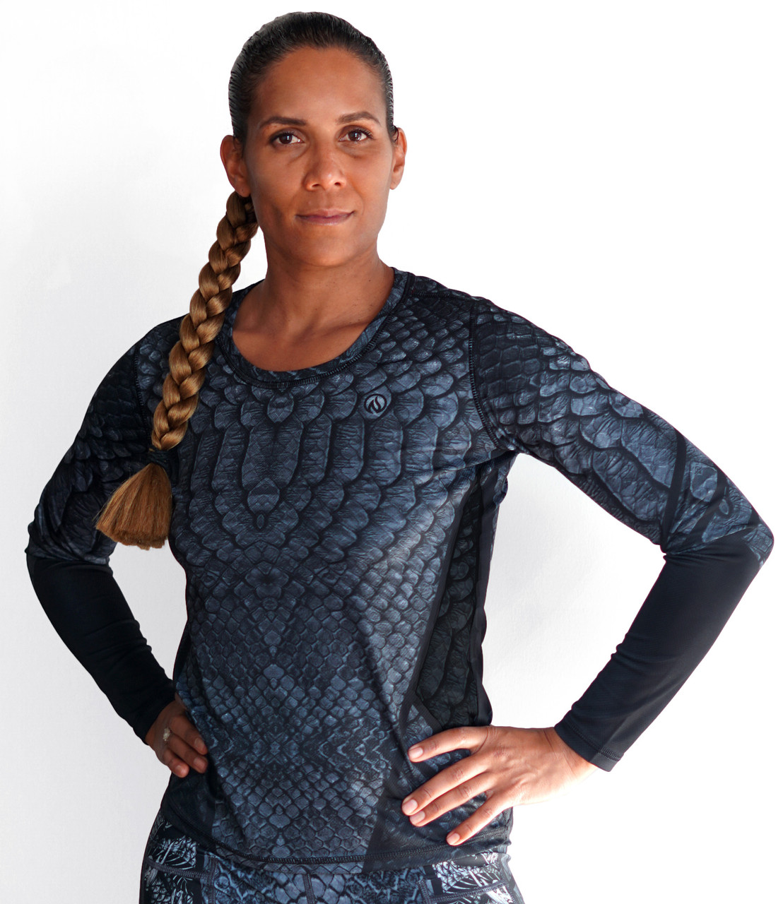 INKnBURN Women's Stealth Long Sleeve Tech Shirt for running and working out
