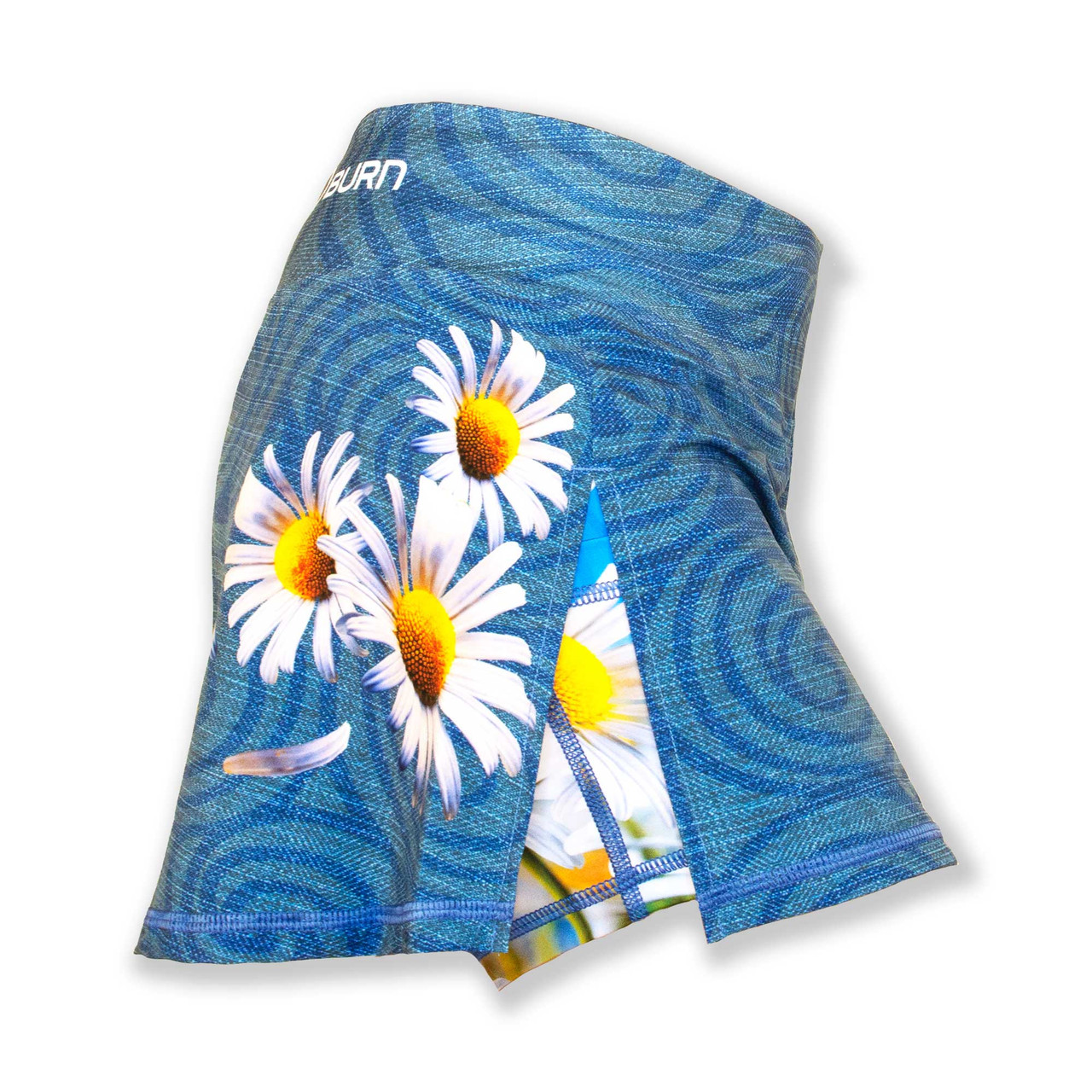 INKnBURN Women's Daisy Sports Skirt or Skort for Running, Gym and Workout