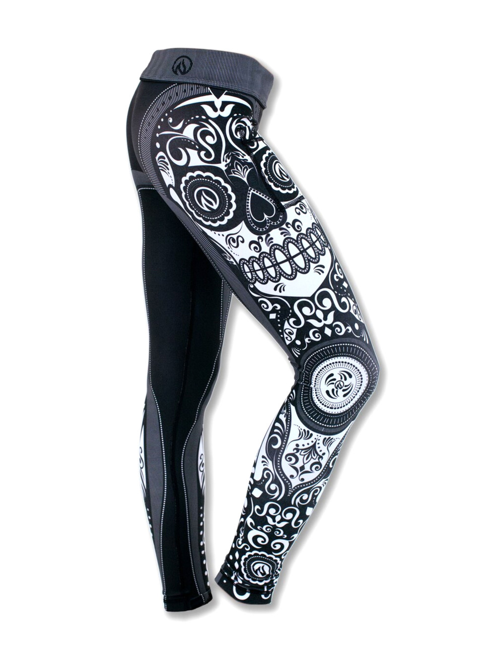 skull running leggings