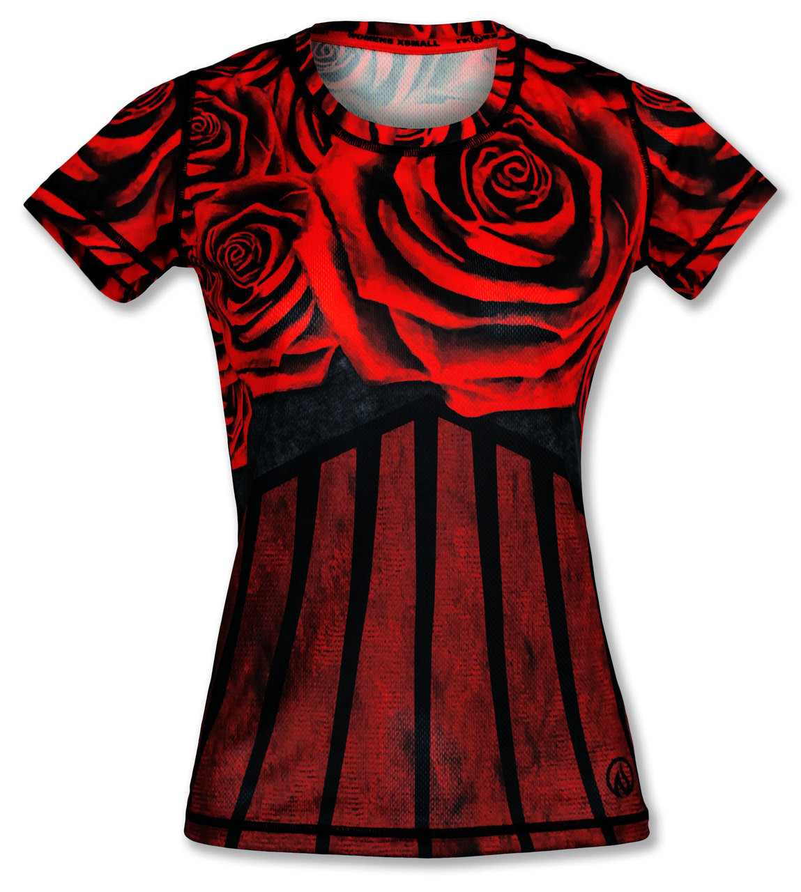 red athletic shirt women's