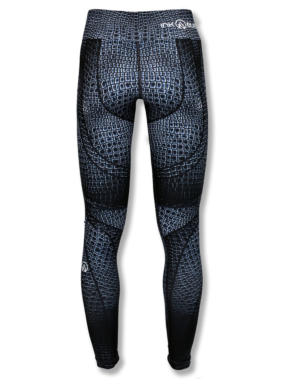 INKnBURN Women's Alligator Tights for Running, Yoga and Working Out