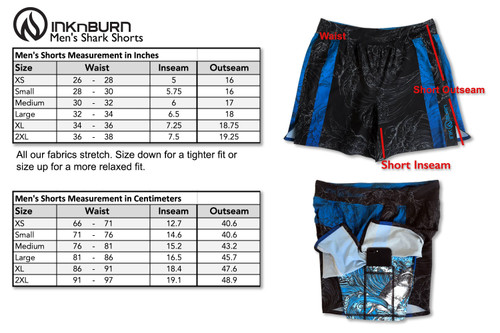 Inknburn Men S Shark Running Shorts 6 Running Shorts