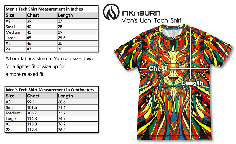 Size Chart  INKnBURN Running and Workout Gear