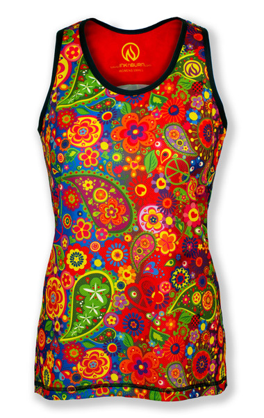 Women's Peace Singlet or Tank for running, racing, marathons and ultras